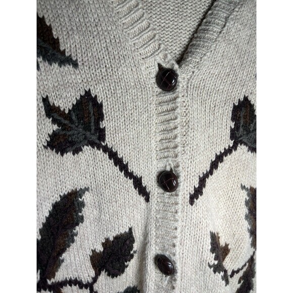 Women’s Granny/Cottage Core Fall Theme Cardigan Size Large - Picture 4 of 6